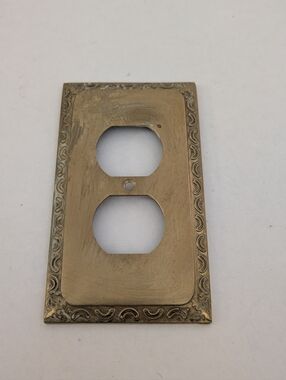 VTG Gatco Brass/ Gold Outlet Cover Made in Taiwan